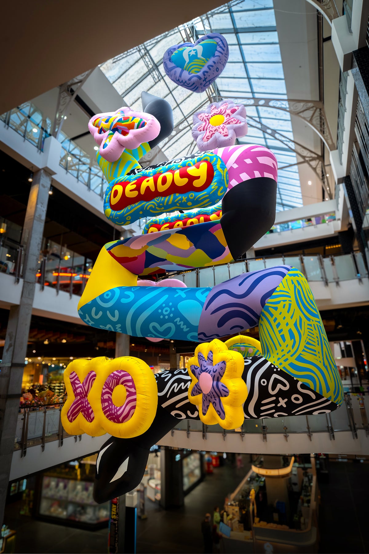 Stay Deadly inflatable artwork by Jessica Johnson, NAIDOC Week | ART AID