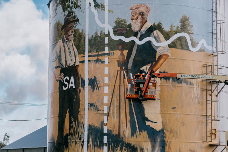 Drawing the Line - Serviceton’s ‘Disputed Territory’ by artist Jack Fran.