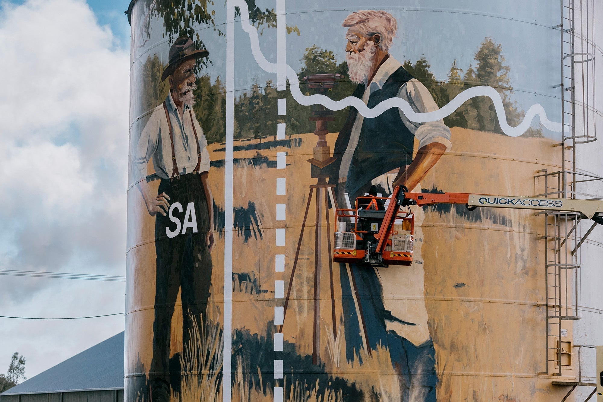 Drawing the Line - Serviceton’s ‘Disputed Territory’ by artist Jack Fran.